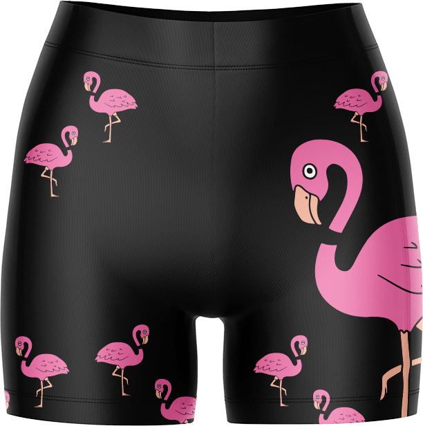 Flamingo Bike Shorts - fungear.com.au