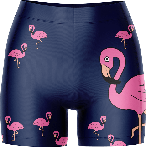 Flamingo Ladies Gym Shorts - fungear.com.au