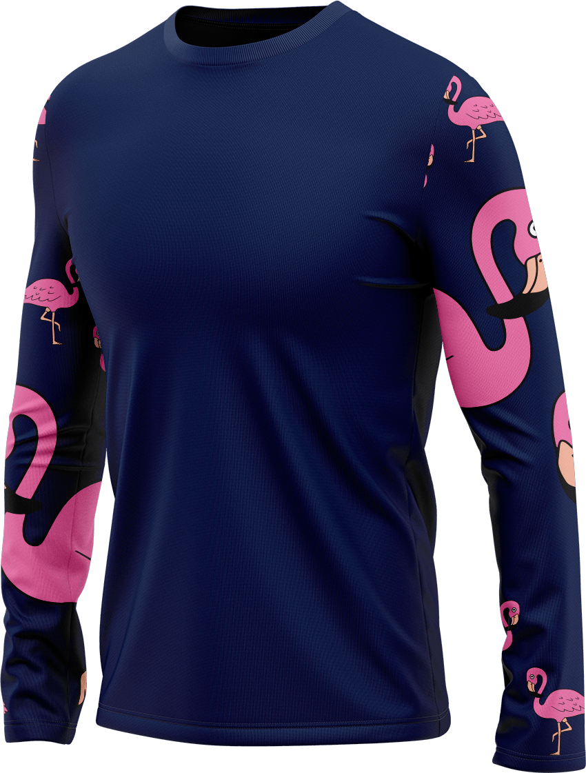 Flamingo Rash T-Shirt Long Sleeve - fungear.com.au