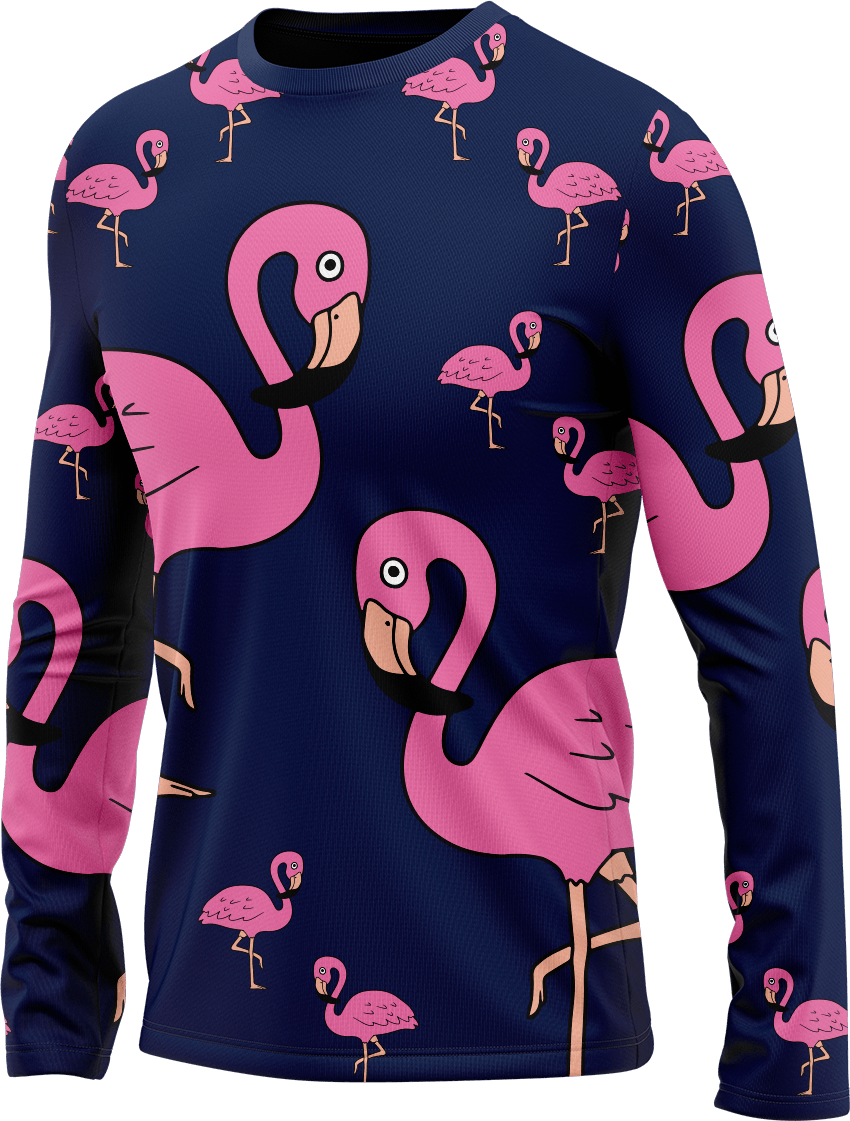 Flamingo Rash T-Shirt Long Sleeve - fungear.com.au