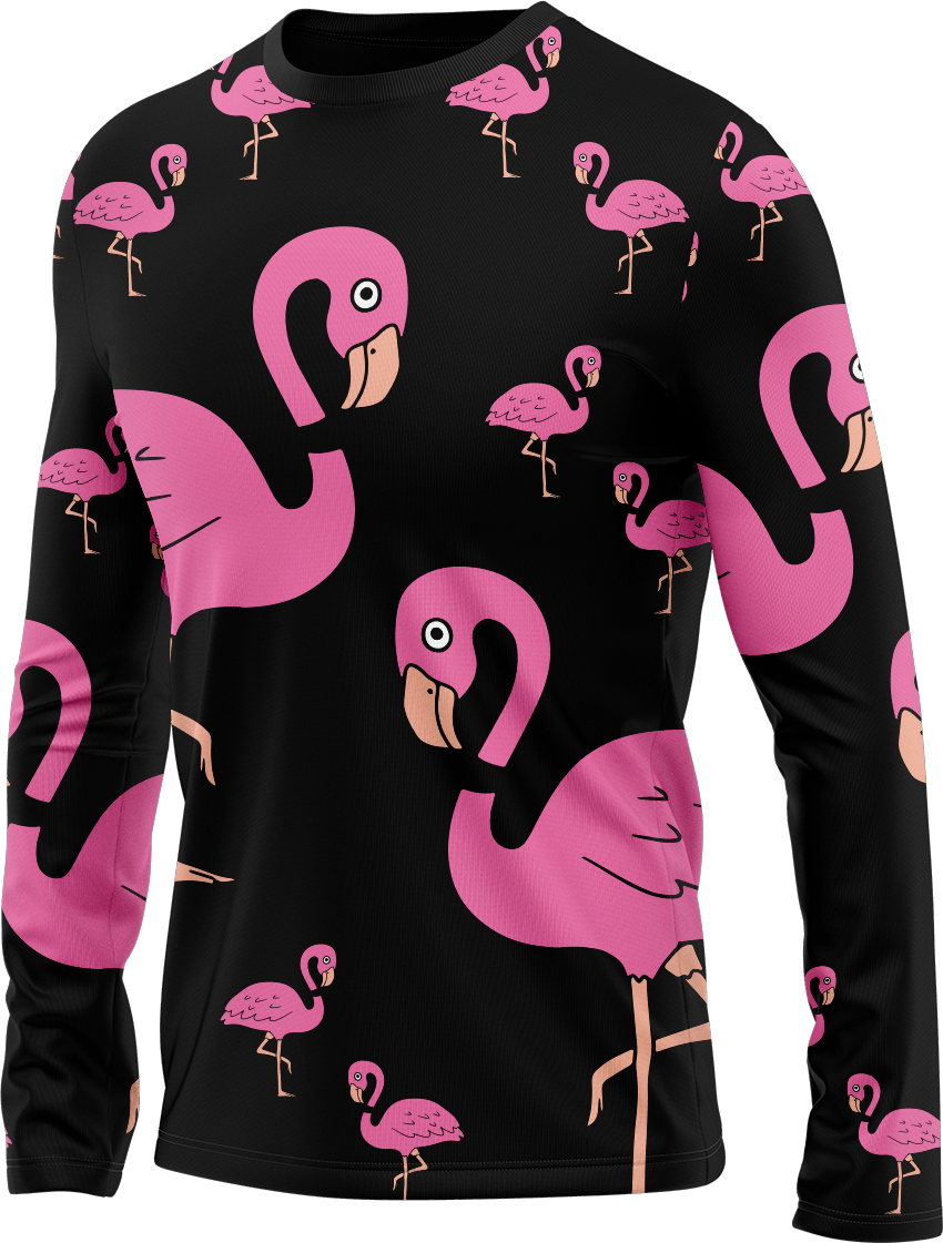 Flamingo Rash T-Shirt Long Sleeve - fungear.com.au