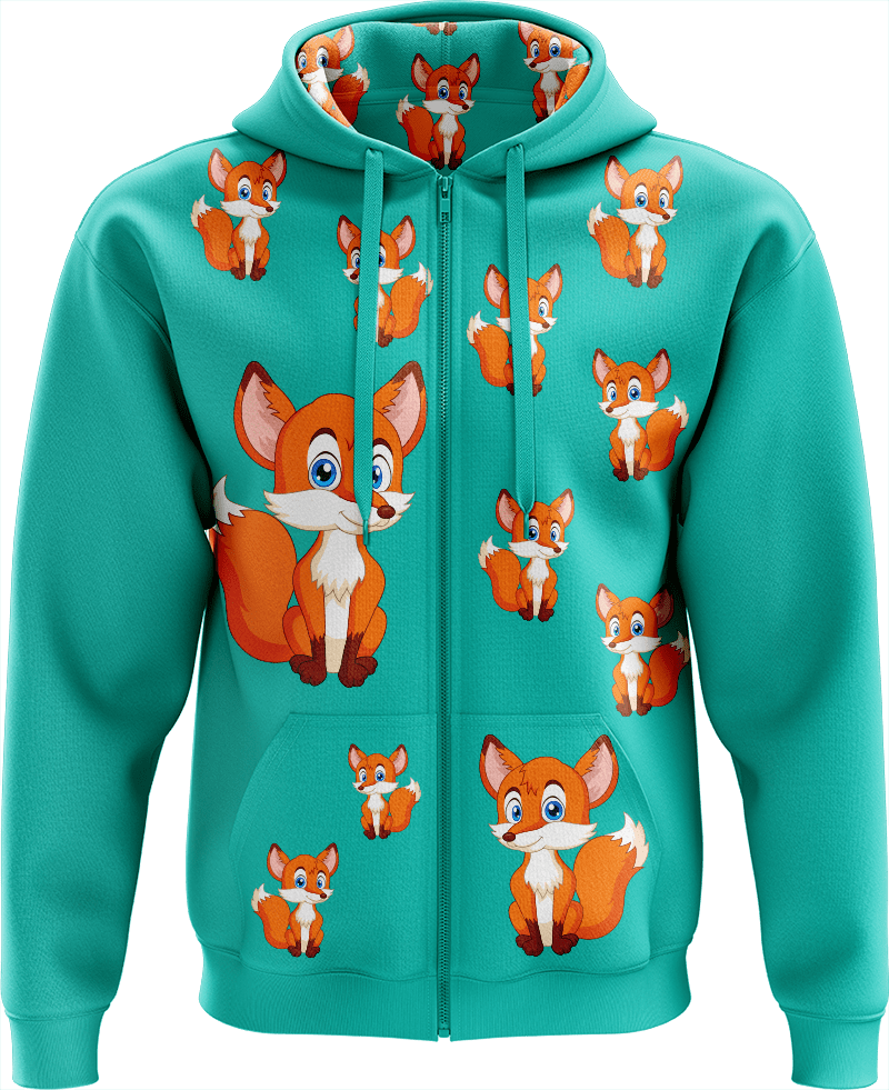 Fox Full Zip Hoodies Jacket - fungear.com.au