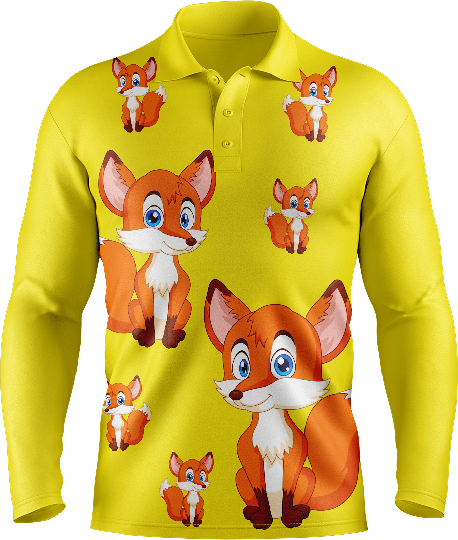 Fox Men's Long Sleeve Polo - fungear.com.au