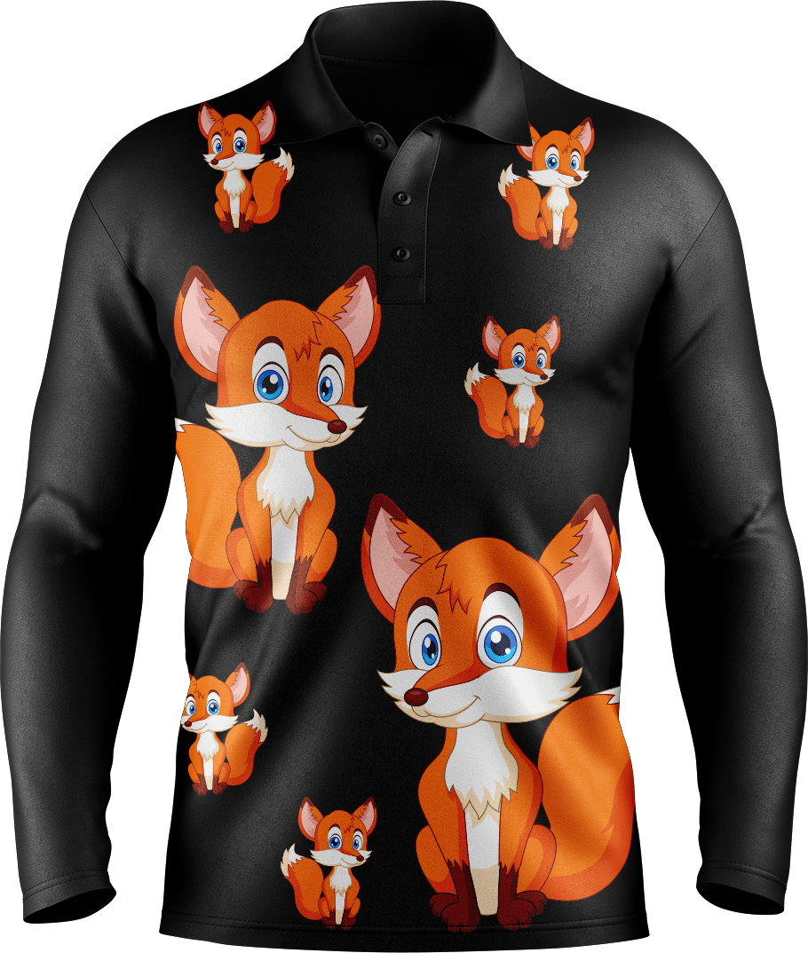 Fox Men's Long Sleeve Polo - fungear.com.au