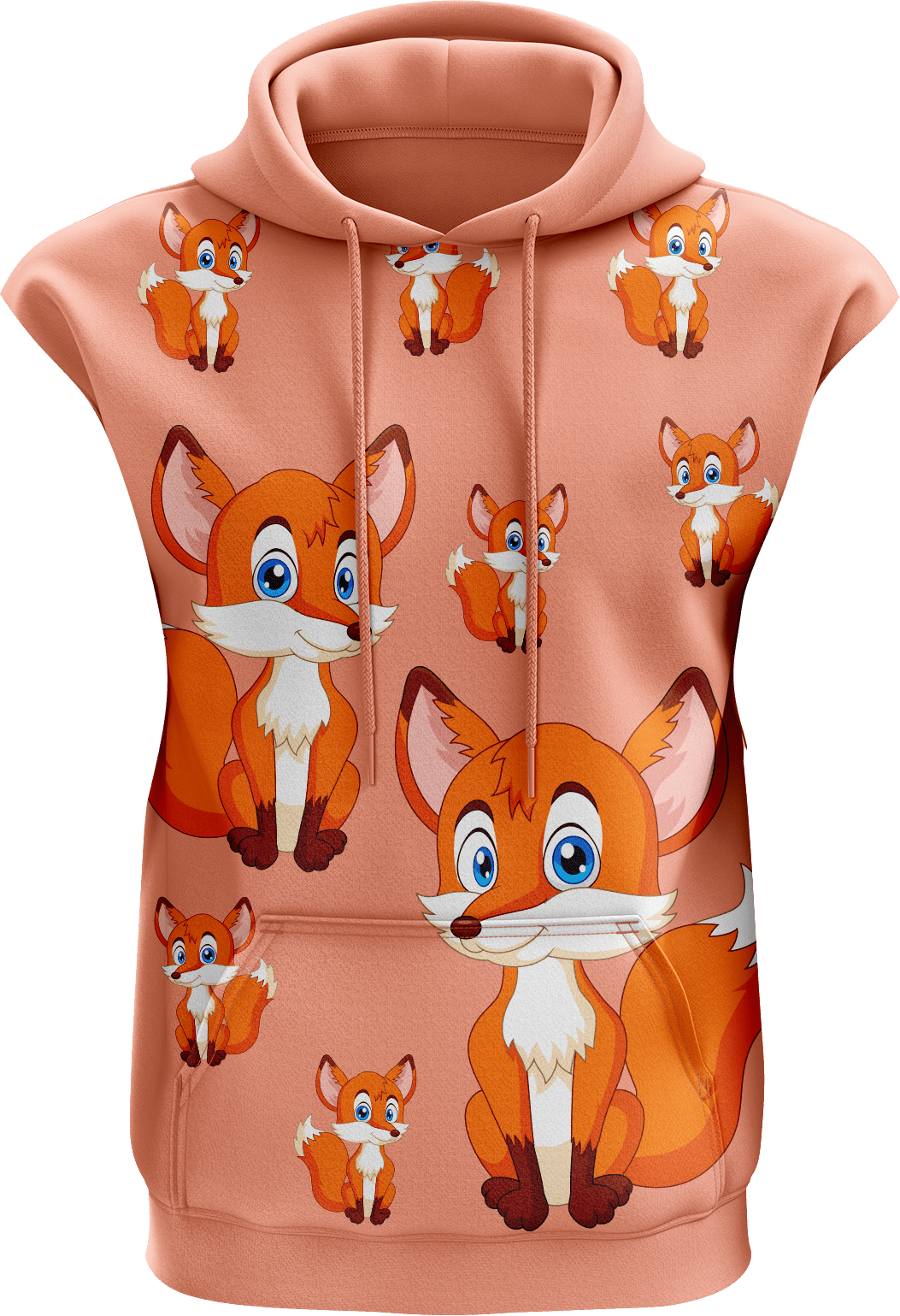 Fox Sleeveless Hoodie