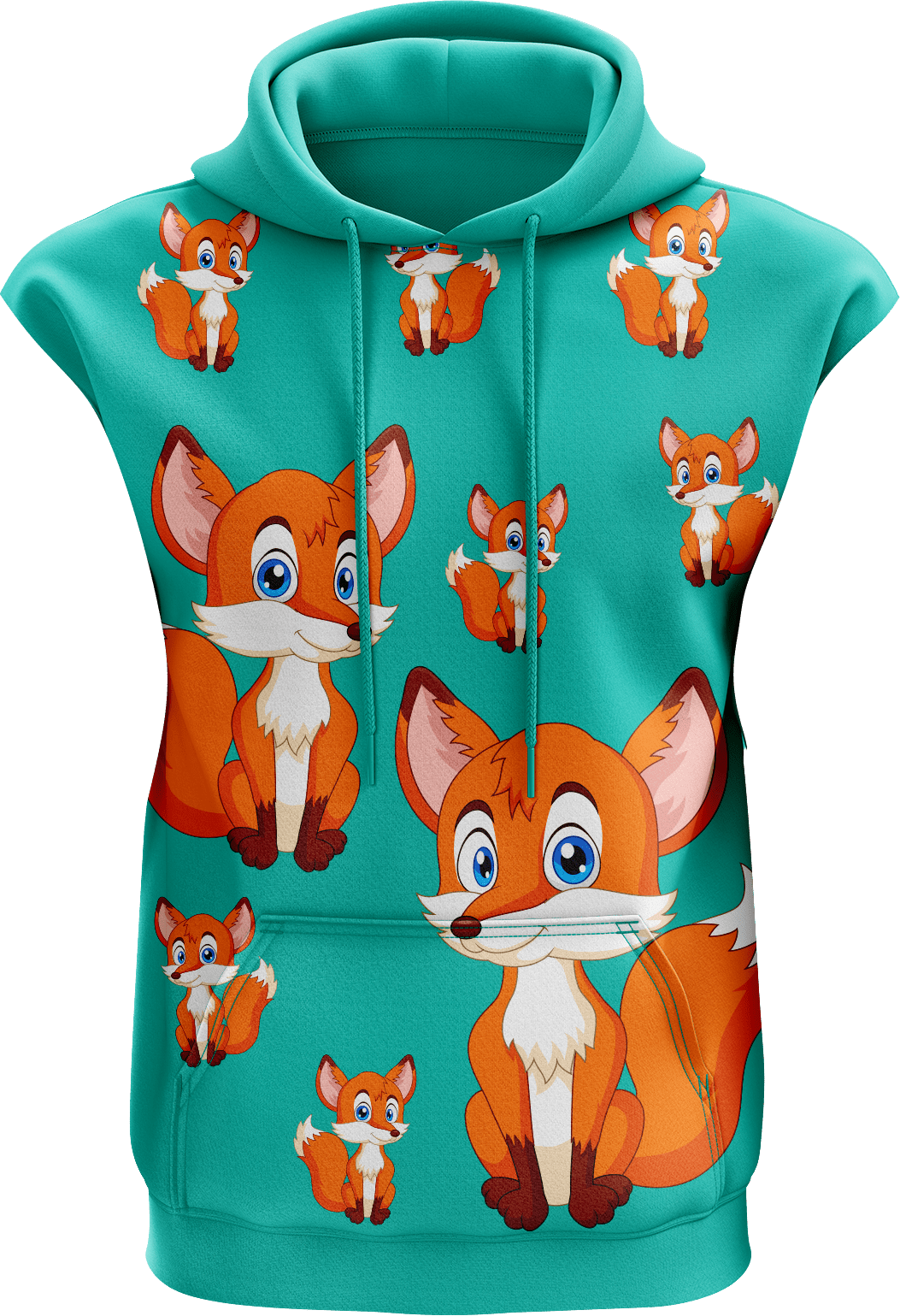 Fox Sleeveless Hoodie - fungear.com.au