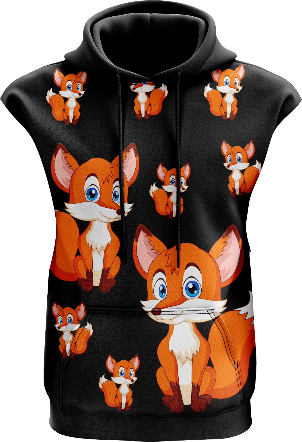 Fox Sleeveless Hoodie - fungear.com.au