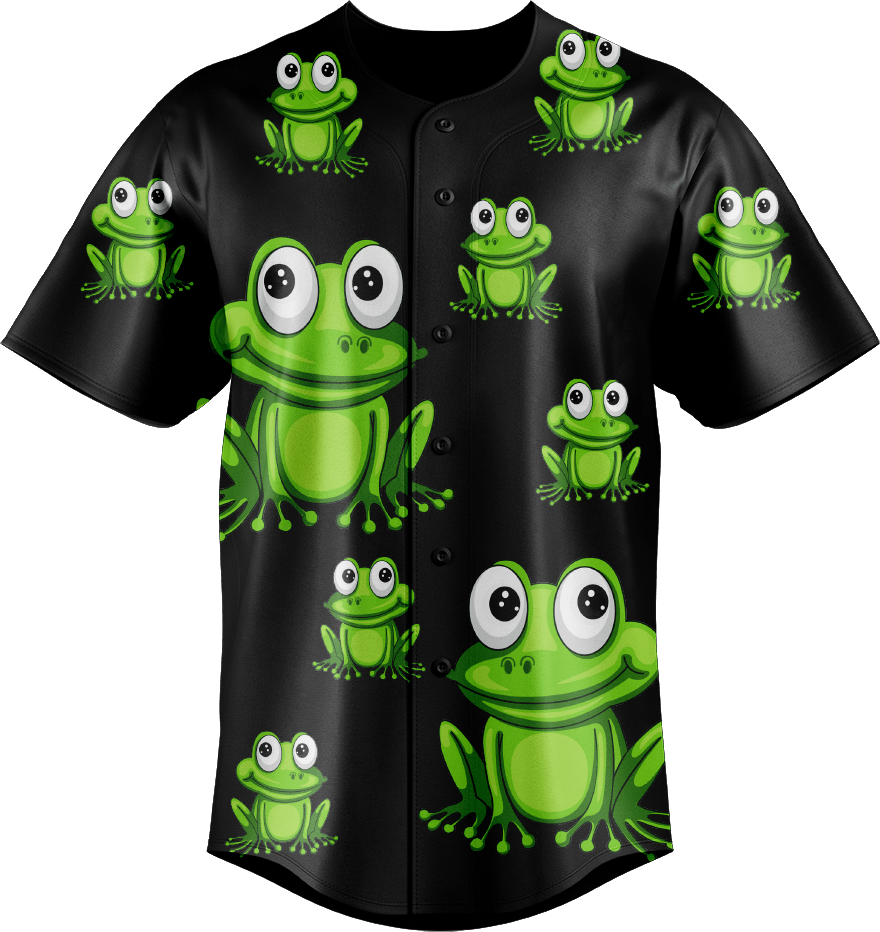 Freaky Frog Baseball Jerseys