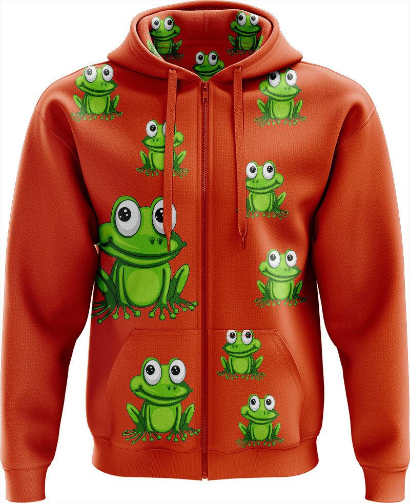 Freaky Frog Full Zip Hoodies Jacket - fungear.com.au