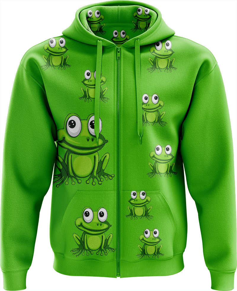 Freaky Frog Full Zip Hoodies Jacket - fungear.com.au