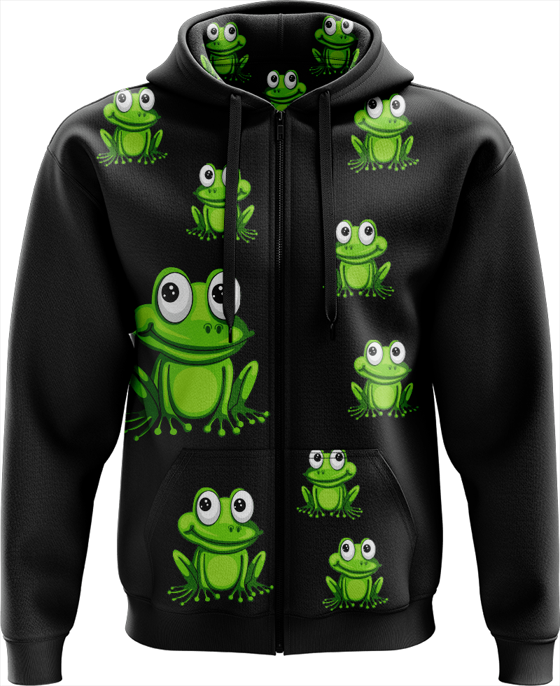 Freaky Frog Full Zip Hoodies Jacket - fungear.com.au
