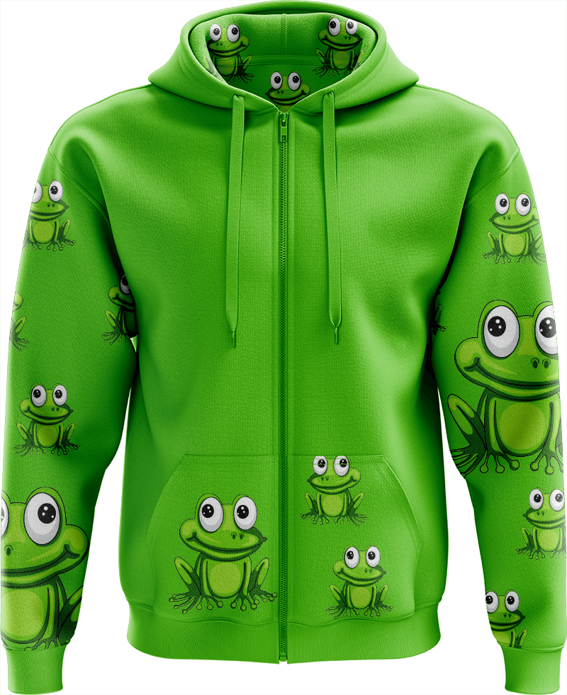 Freaky Frog Full Zip Hoodies Jacket - fungear.com.au