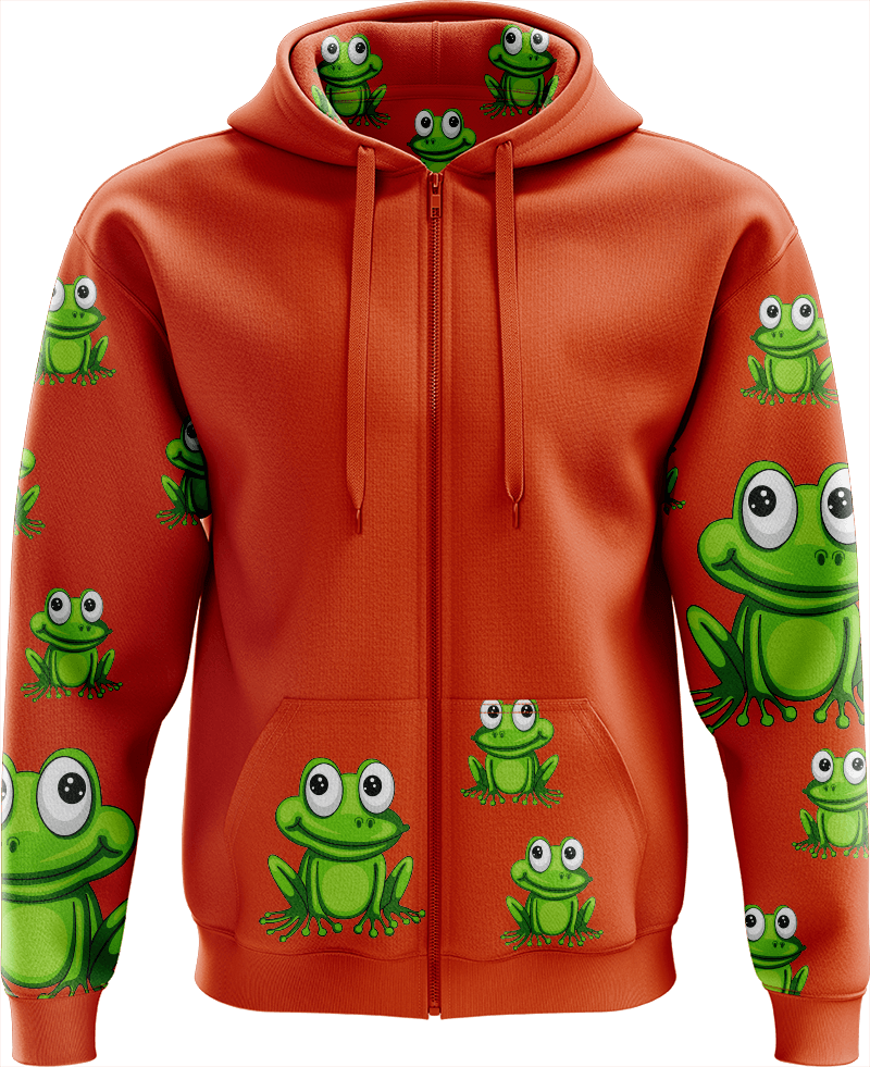 Freaky Frog Full Zip Hoodies Jacket - fungear.com.au