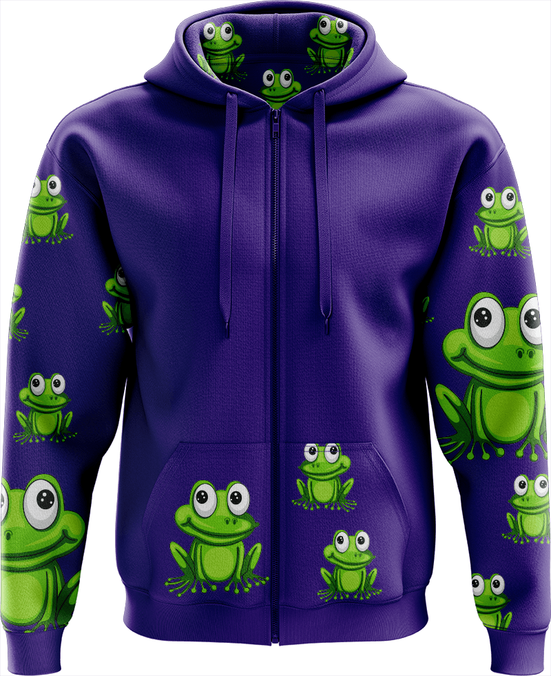 Freaky Frog Full Zip Hoodies Jacket - fungear.com.au