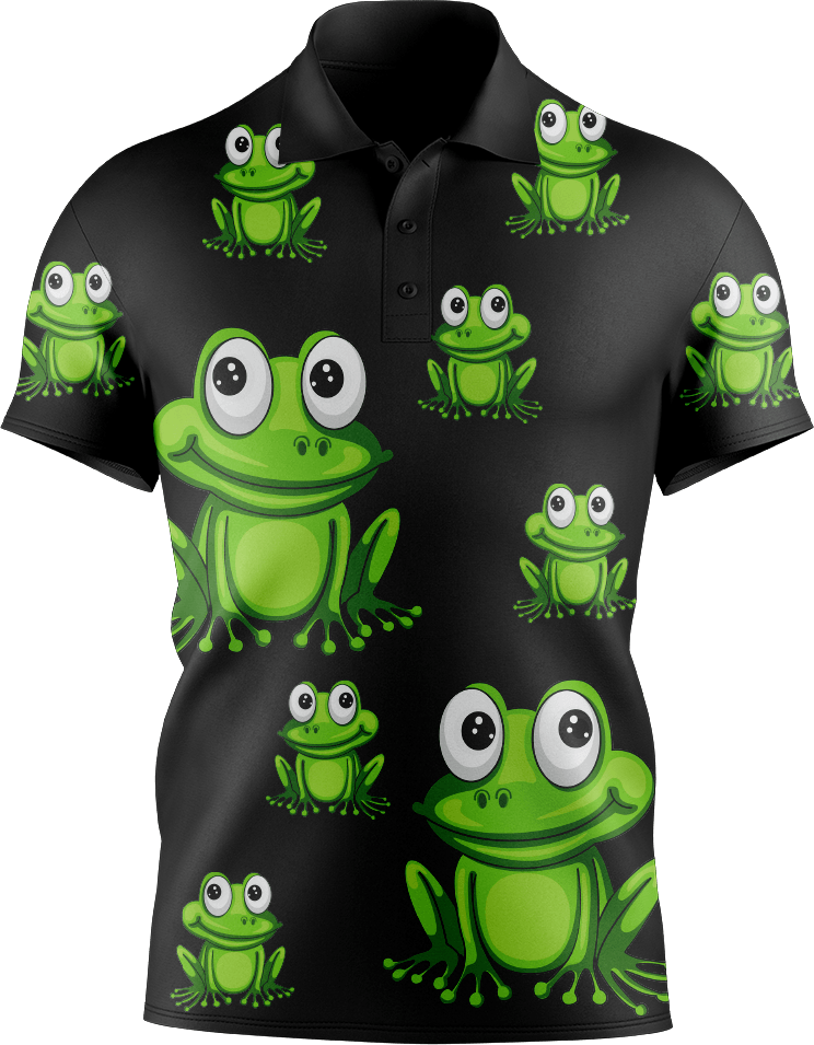 Freaky Frog Men's Short Sleeve Polo