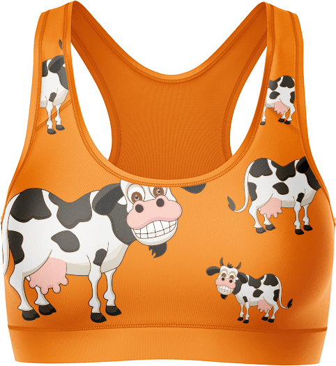 Fussy Cow Crop Top - fungear.com.au