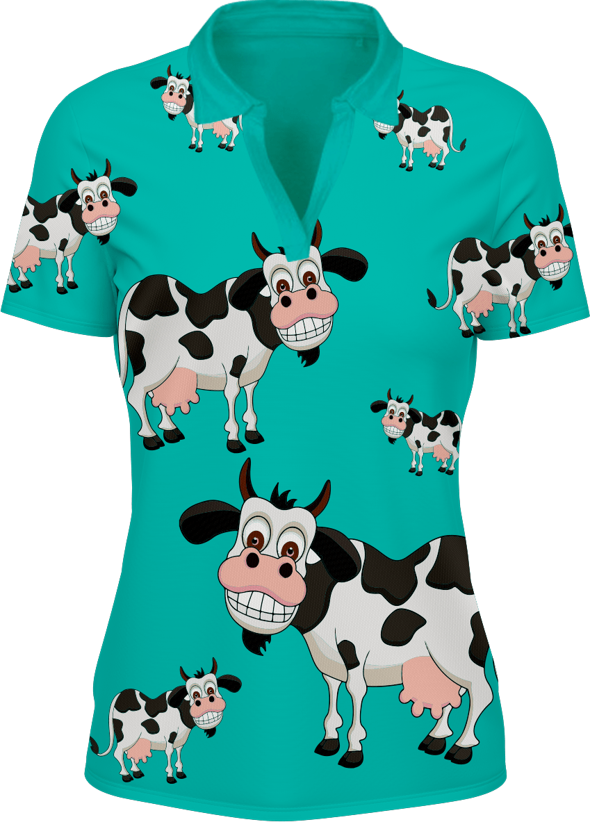 Fussy Cow Women's Polo - fungear.com.au