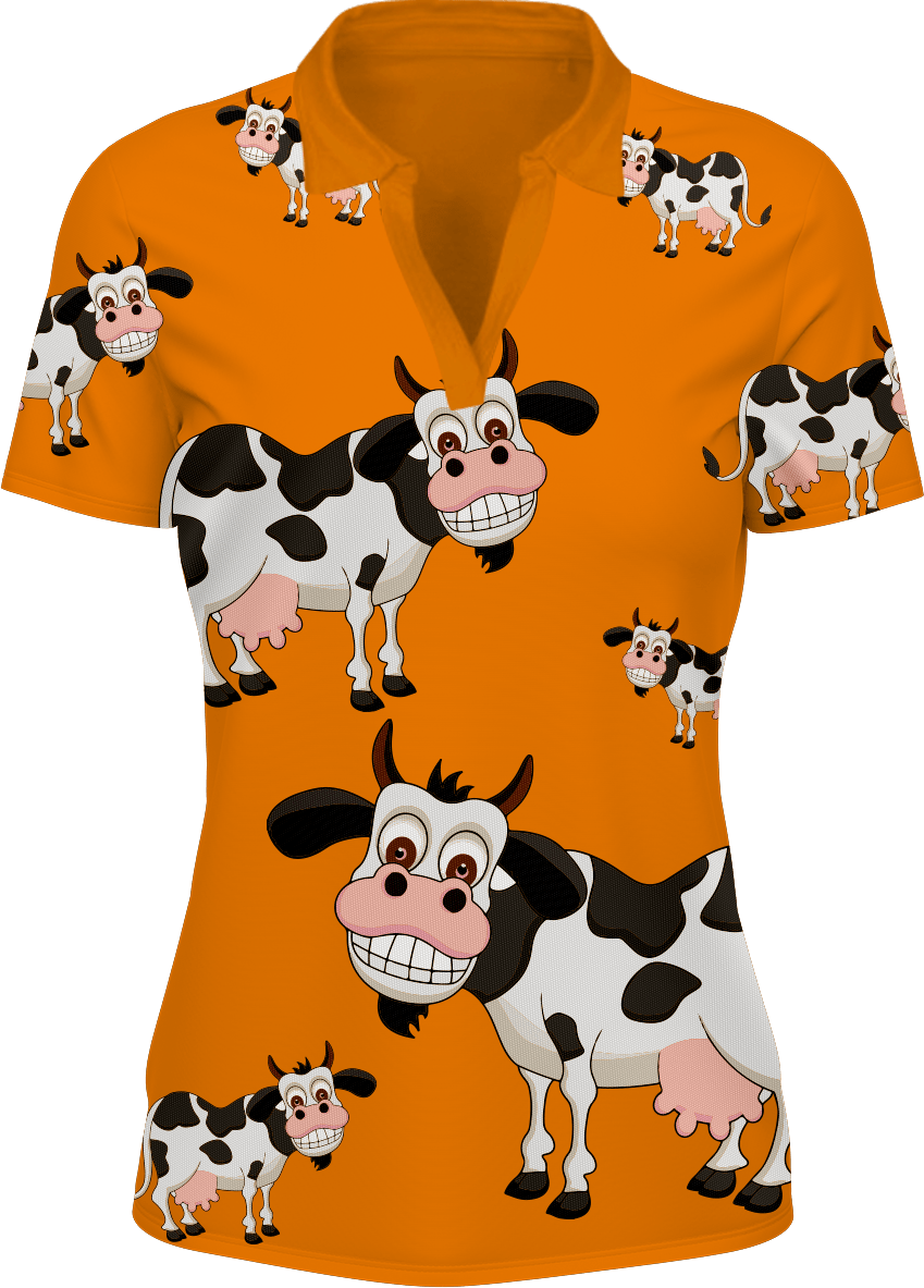 Fussy Cow Women's Polo - fungear.com.au