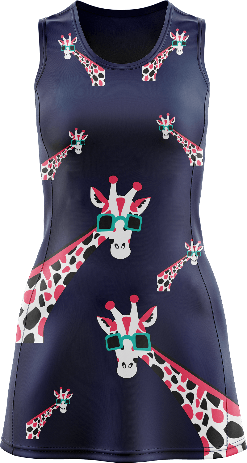 Gigi Giraffe Ladies Mini Dress - fungear.com.au