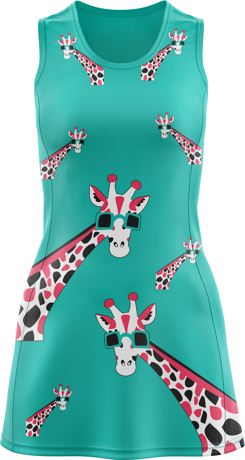 Gigi Giraffe Ladies Mini Dress - fungear.com.au