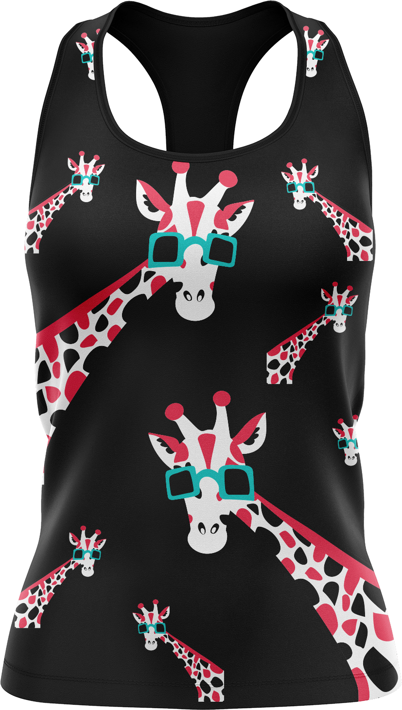 Gigi Giraffe Singlets - fungear.com.au