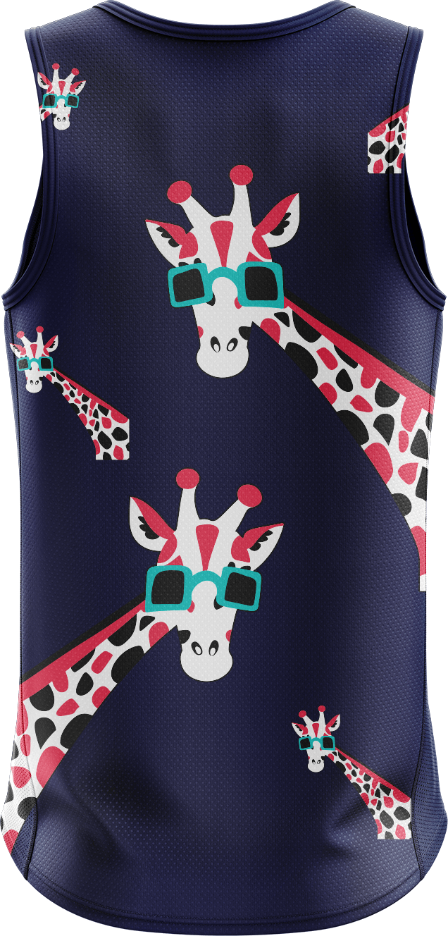 Gigi Giraffe Singlets - fungear.com.au