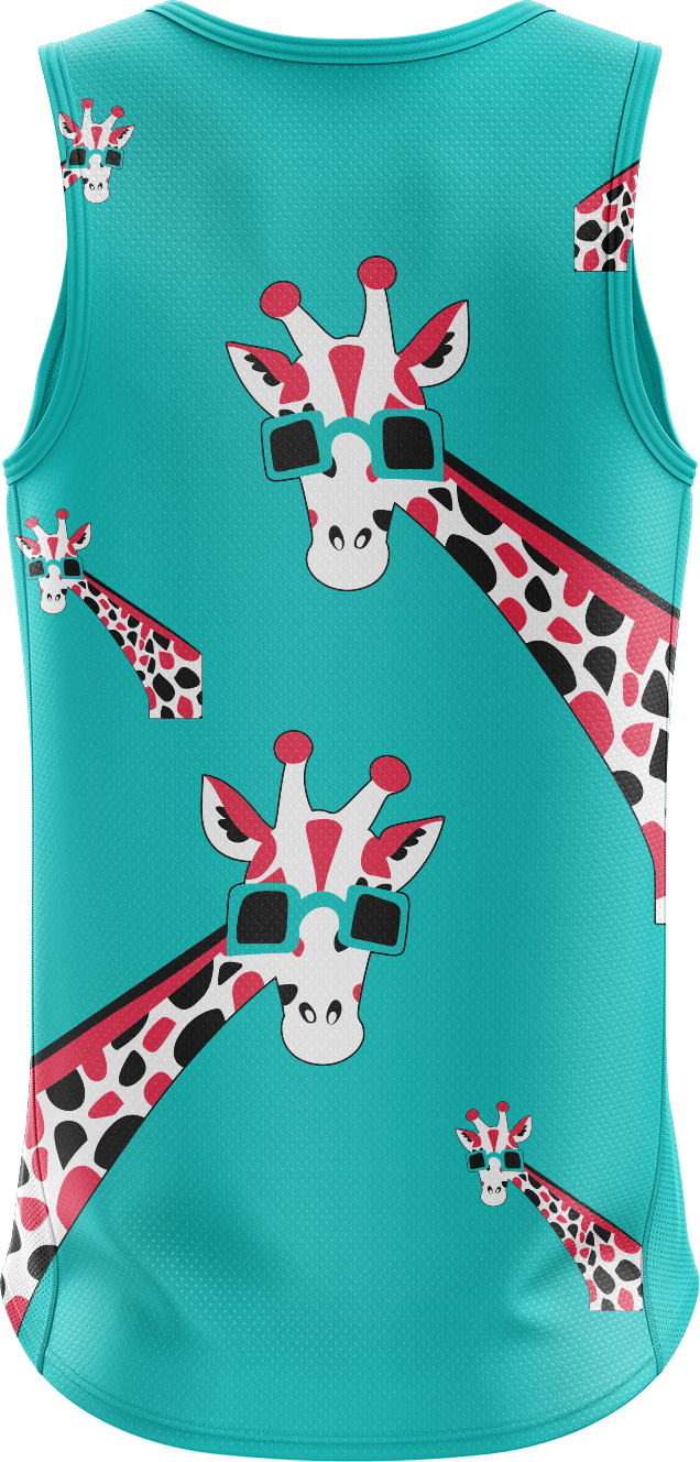 Gigi Giraffe Singlets - fungear.com.au