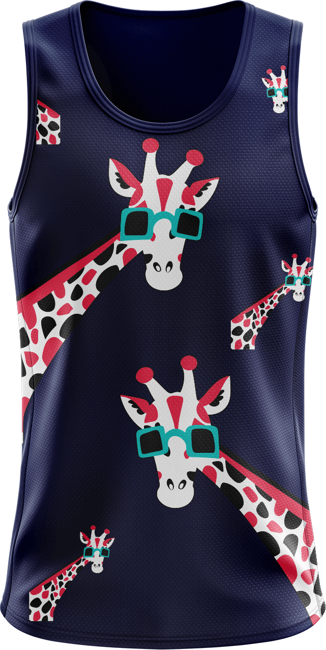 Gigi Giraffe Singlets - fungear.com.au