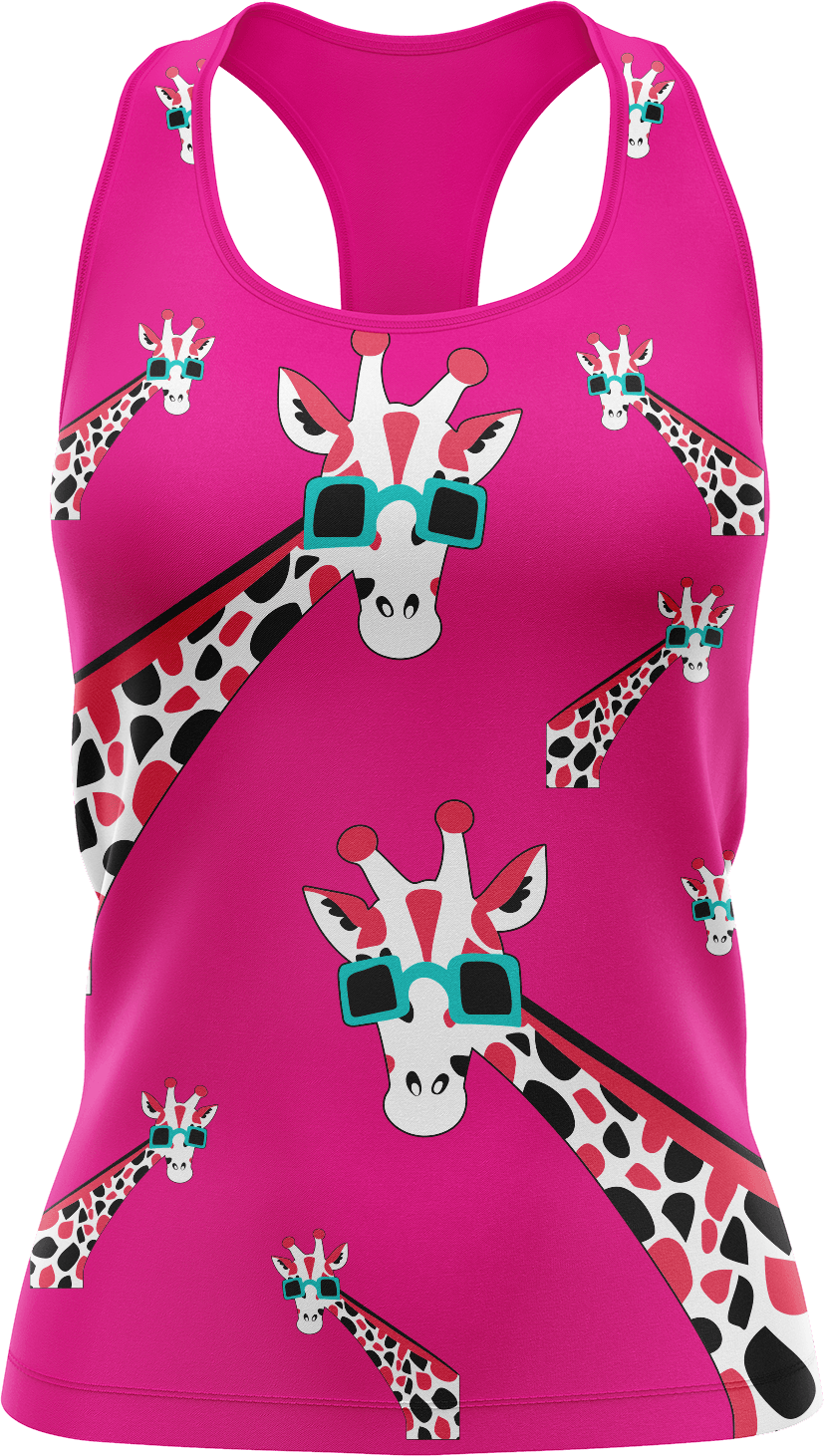 Gigi Giraffe Singlets - fungear.com.au