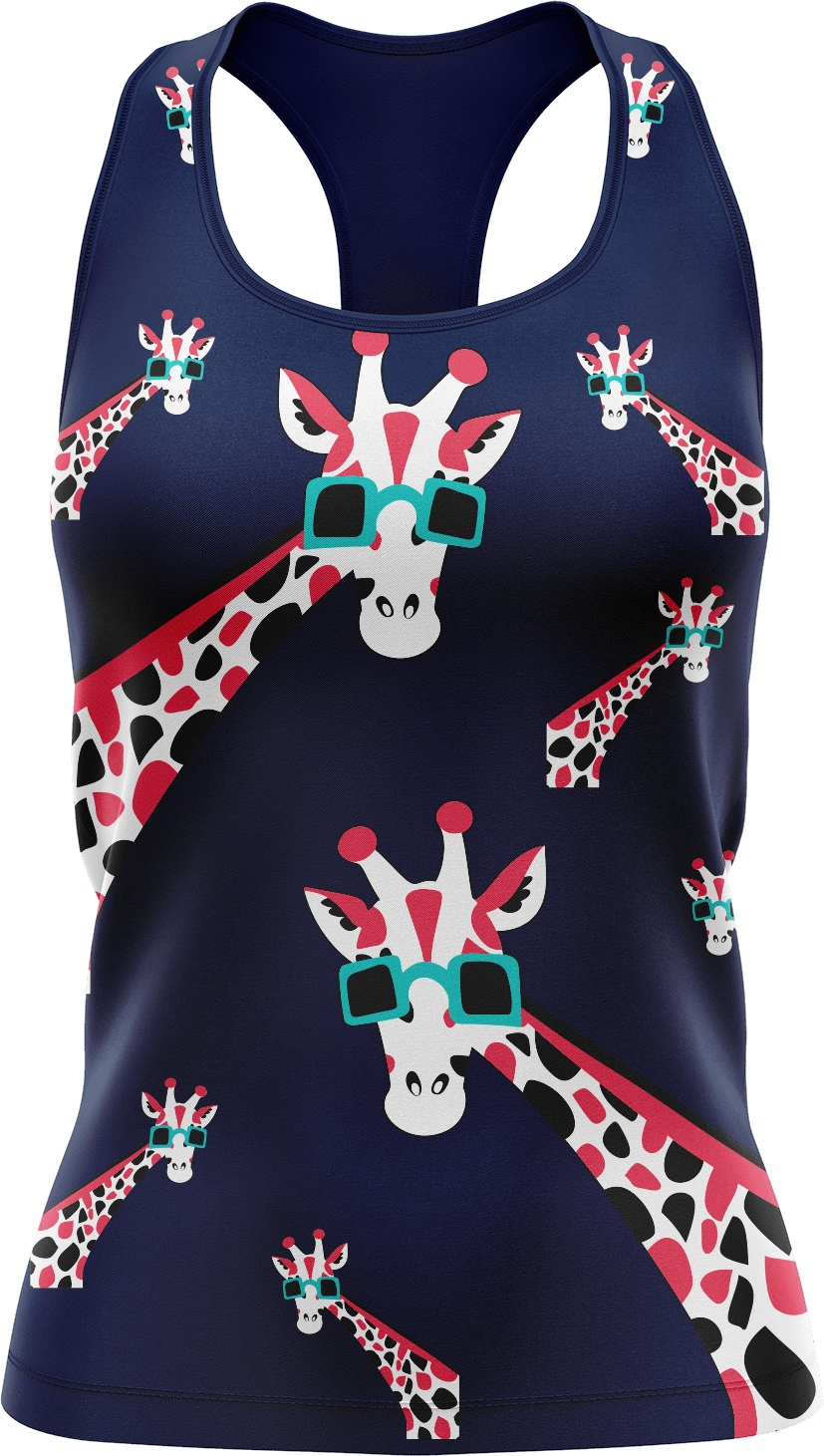 Gigi Giraffe Singlets - fungear.com.au