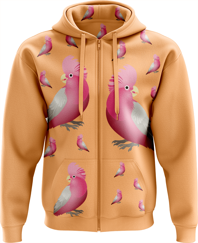 Glama Galah Full Zip Hoodies Jacket - fungear.com.au