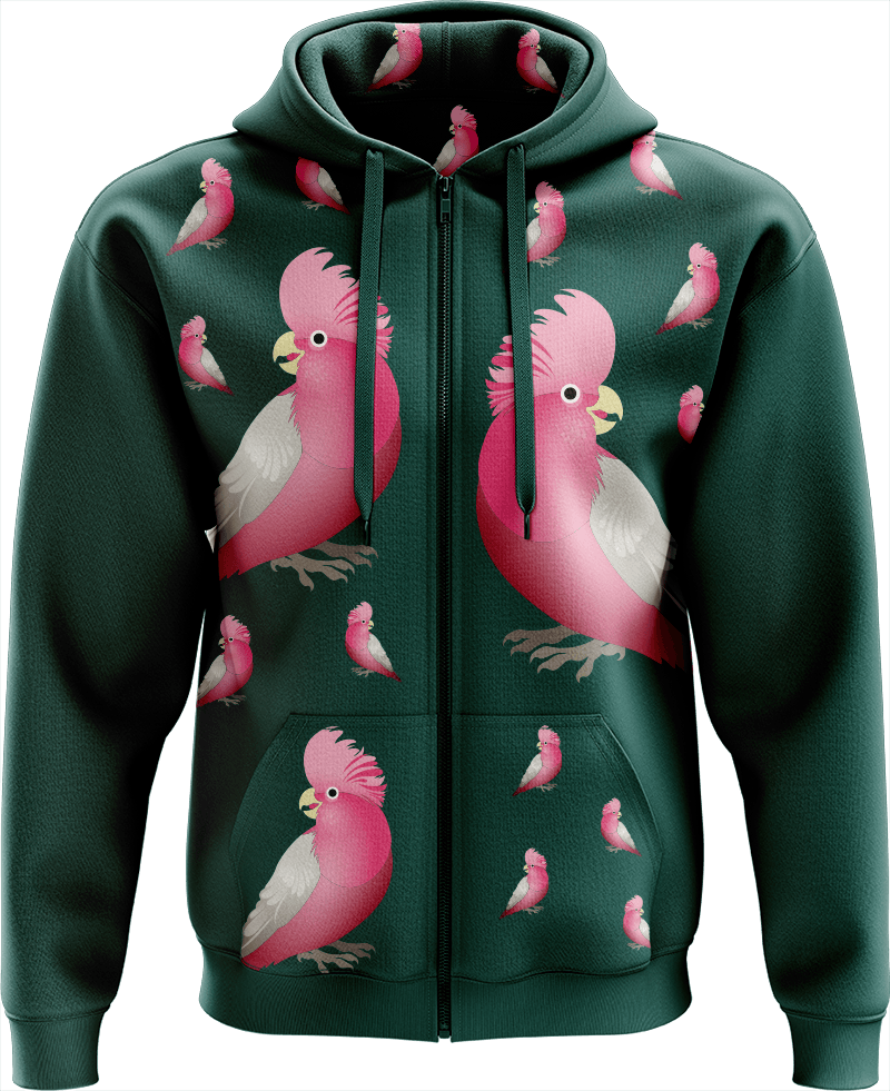Glama Galah Full Zip Hoodies Jacket - fungear.com.au