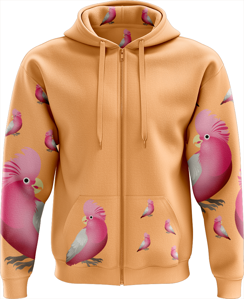 Glama Galah Full Zip Hoodies Jacket - fungear.com.au