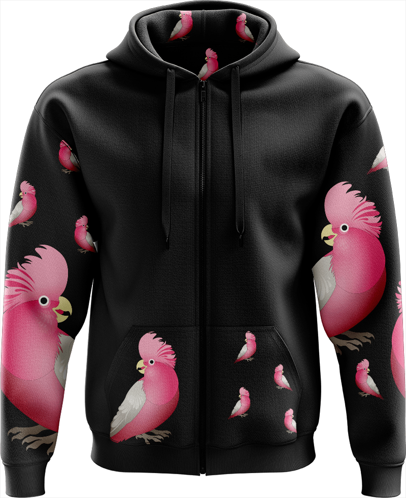 Glama Galah Full Zip Hoodies Jacket - fungear.com.au