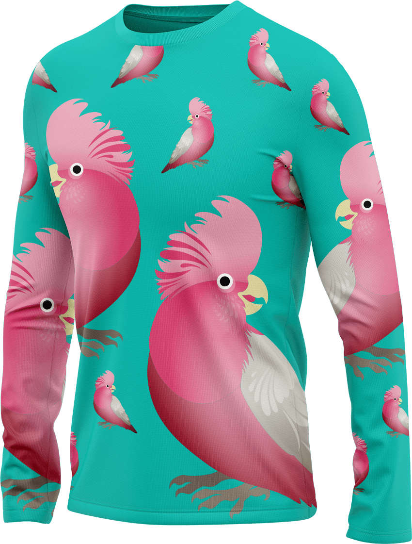 Glama Galah Rash T-Shirt Long Sleeve - fungear.com.au