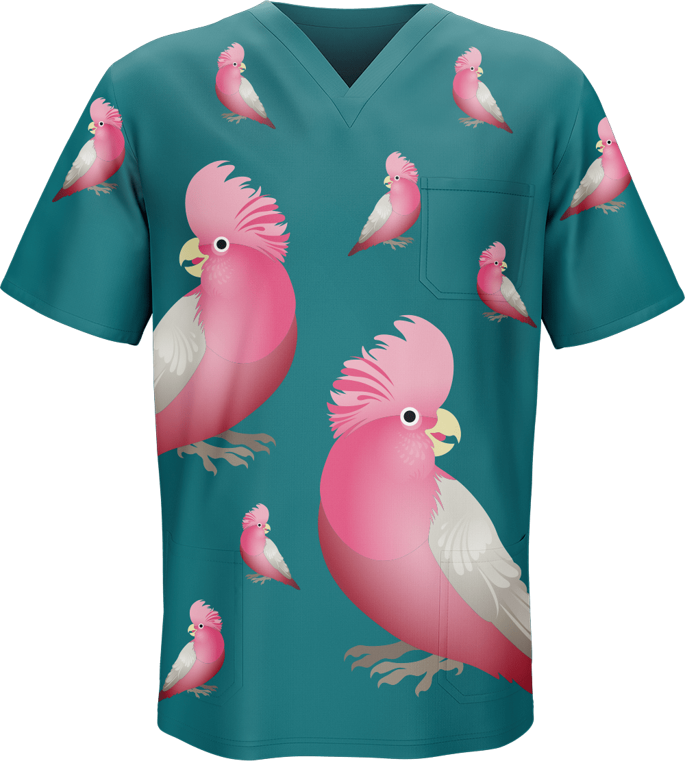 Glama Galah Scrubs - fungear.com.au