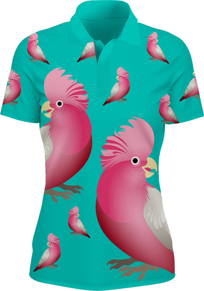 Glama Galah Women's Polo - fungear.com.au