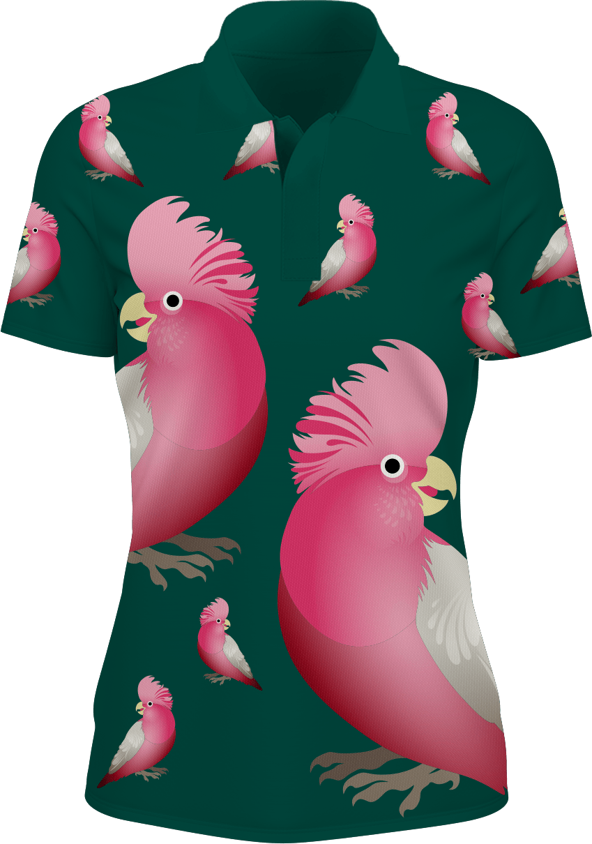 Glama Galah Women's Polo - fungear.com.au