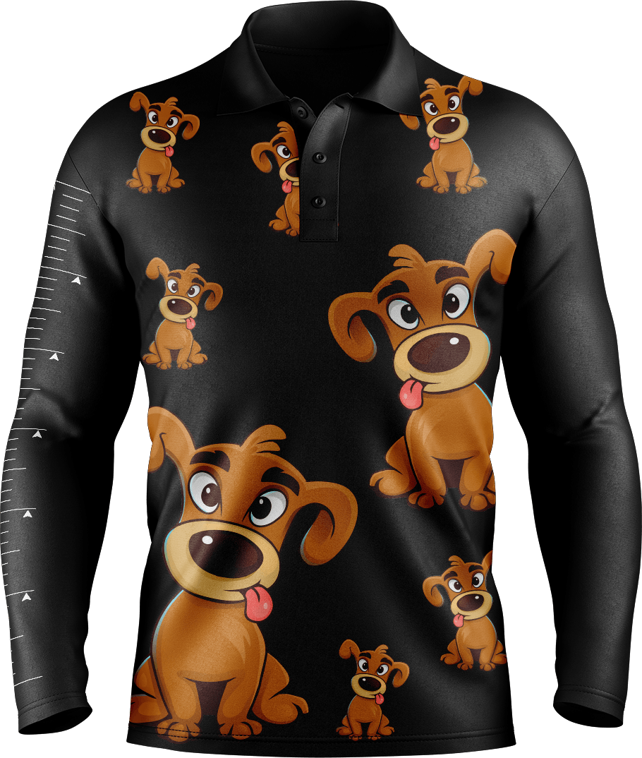 Dog fishing shirt on sale