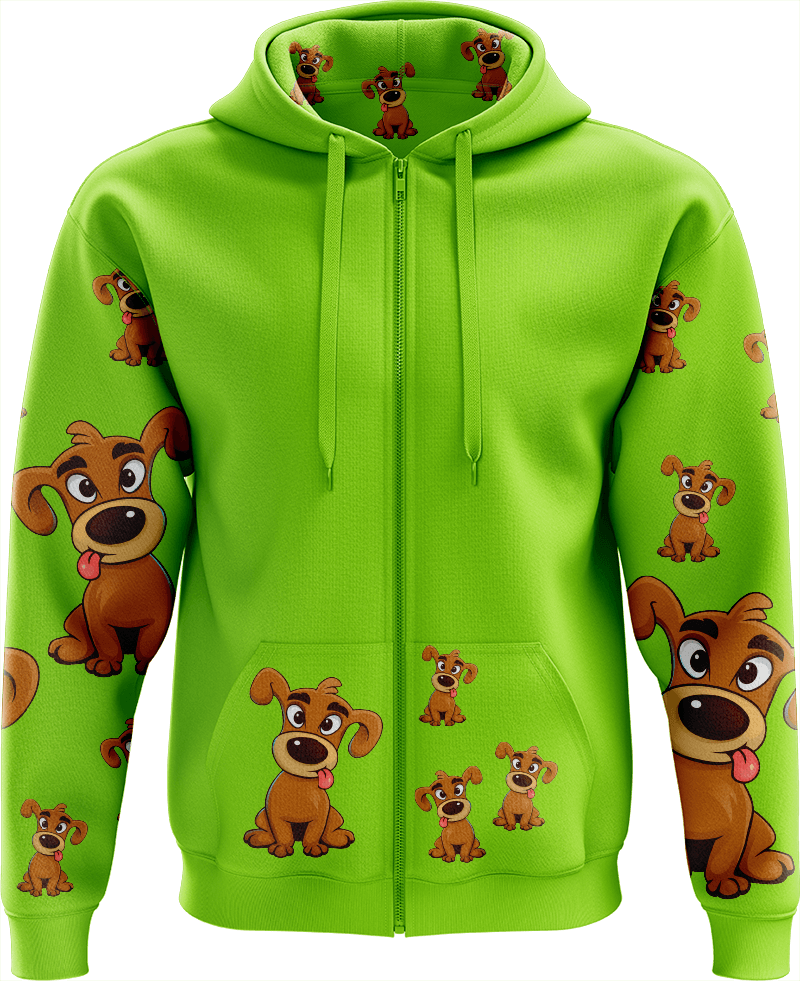 Goofy Woofy Full Zip Hoodies Jacket - fungear.com.au