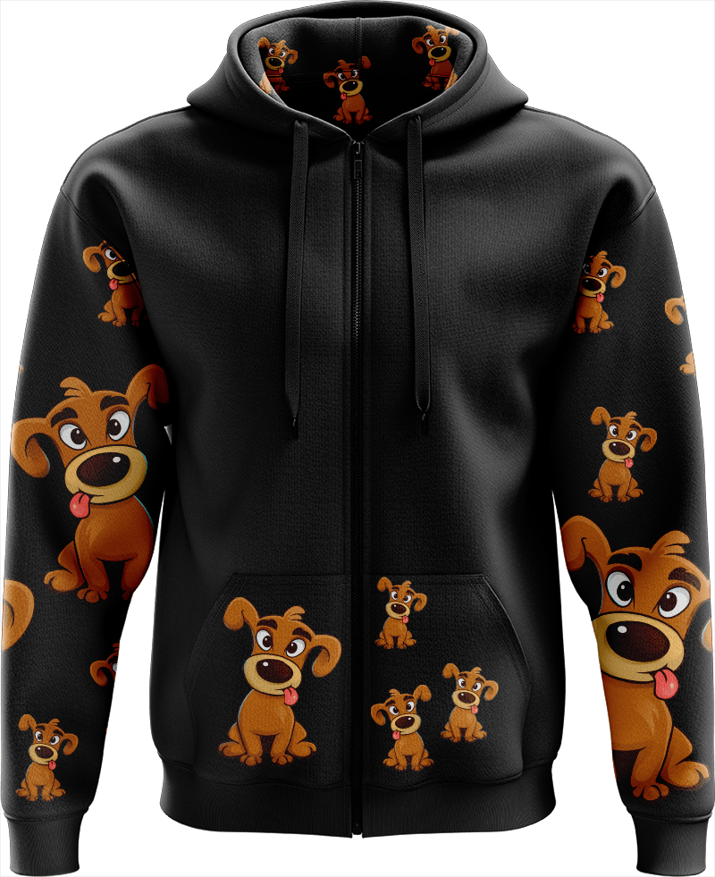 Goofy Woofy Full Zip Hoodies Jacket - fungear.com.au