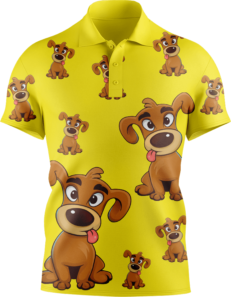 Goofy Woofy Men's Short Sleeve Polo - fungear.com.au