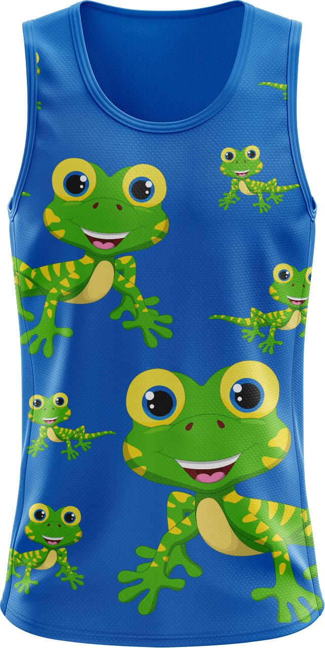Gordon Gecko Singlets - fungear.com.au