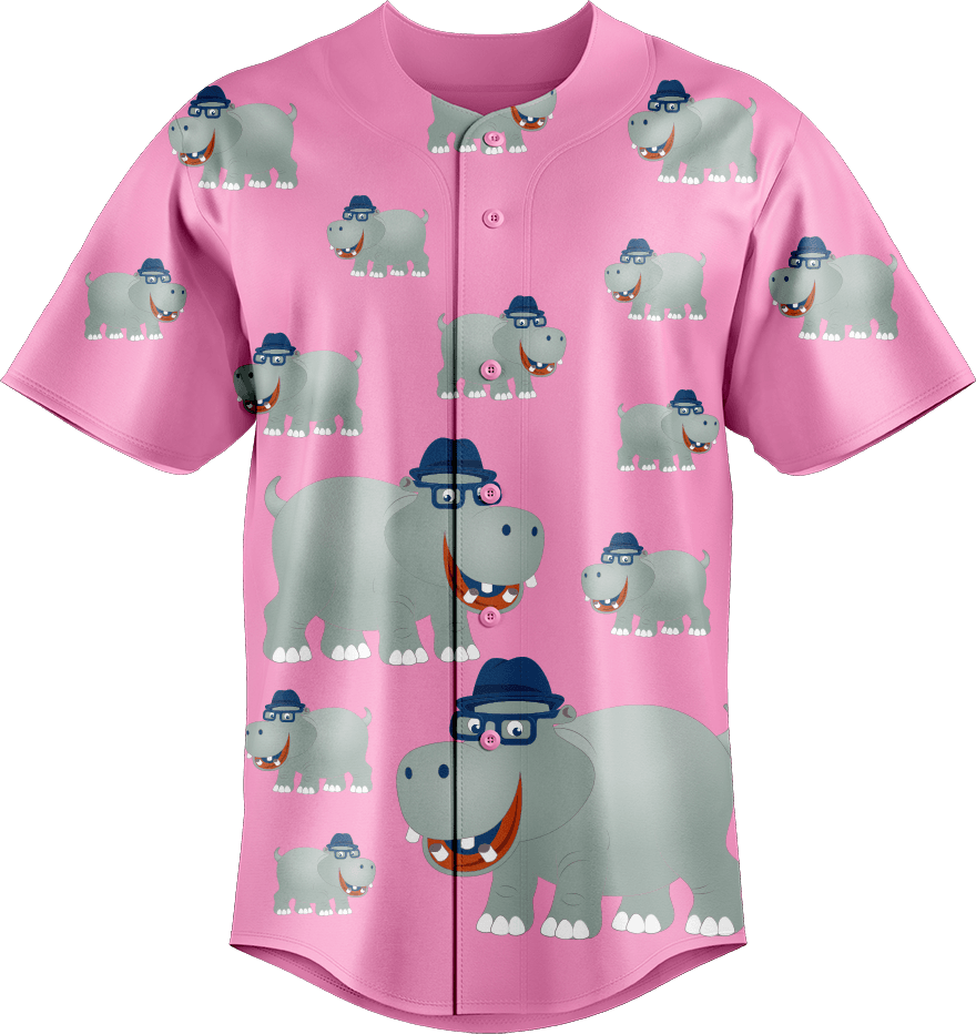 Hungry Hippo Baseball Jerseys - fungear.com.au