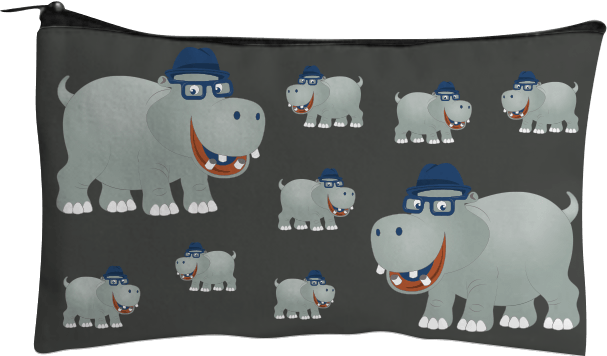 Hungry Hippo Jumbo Pencil Case