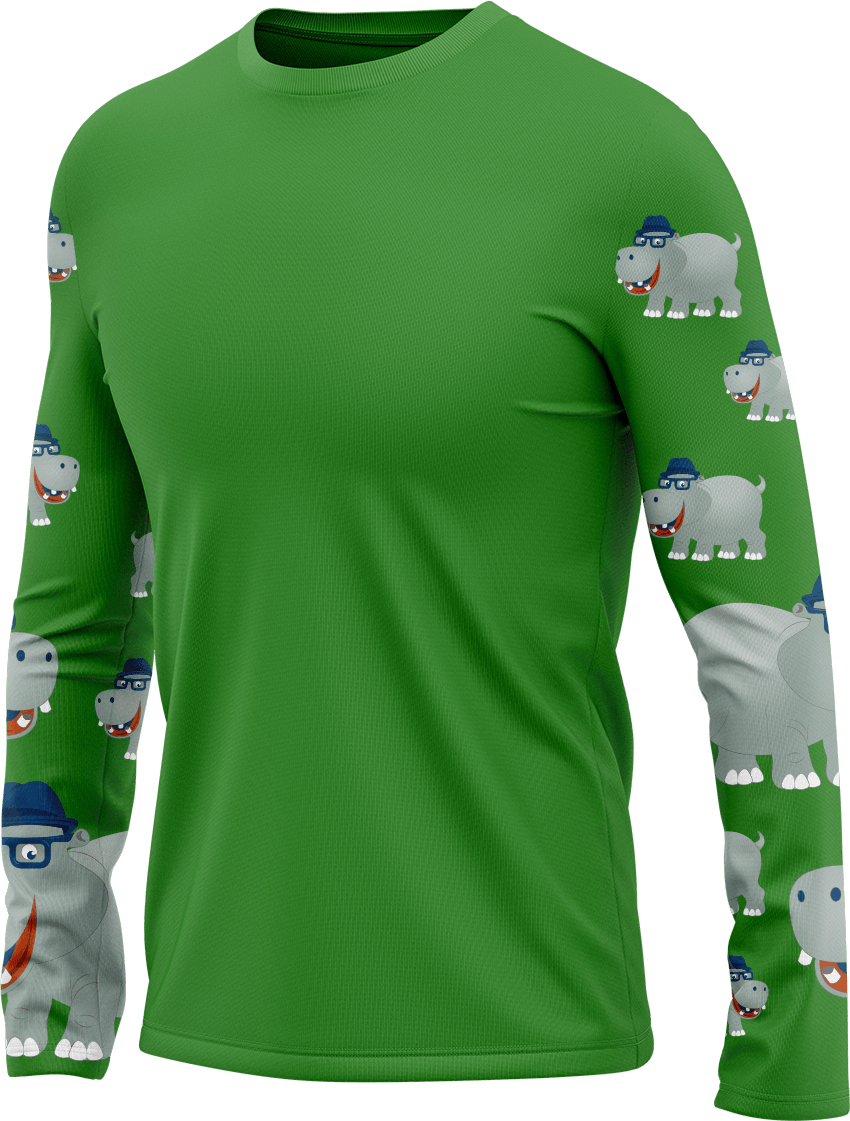 Hungry Hippo Rash Shirt Long Sleeve - fungear.com.au