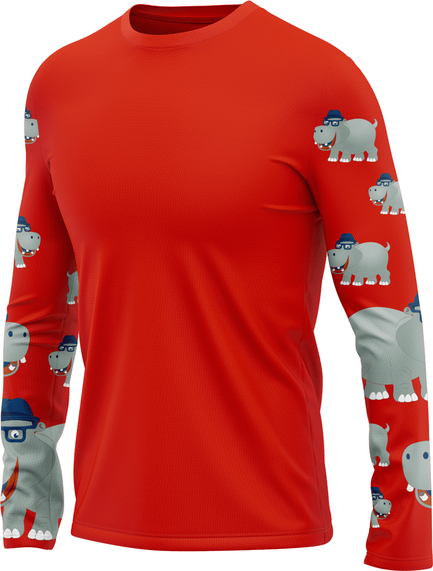 Hungry Hippo Rash Shirt Long Sleeve - fungear.com.au