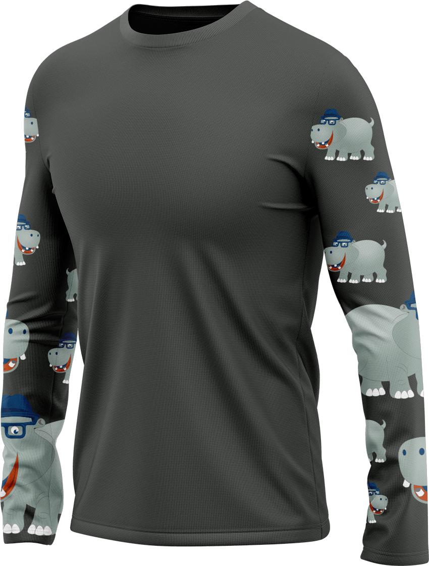 Hungry Hippo Rash Shirt Long Sleeve - fungear.com.au