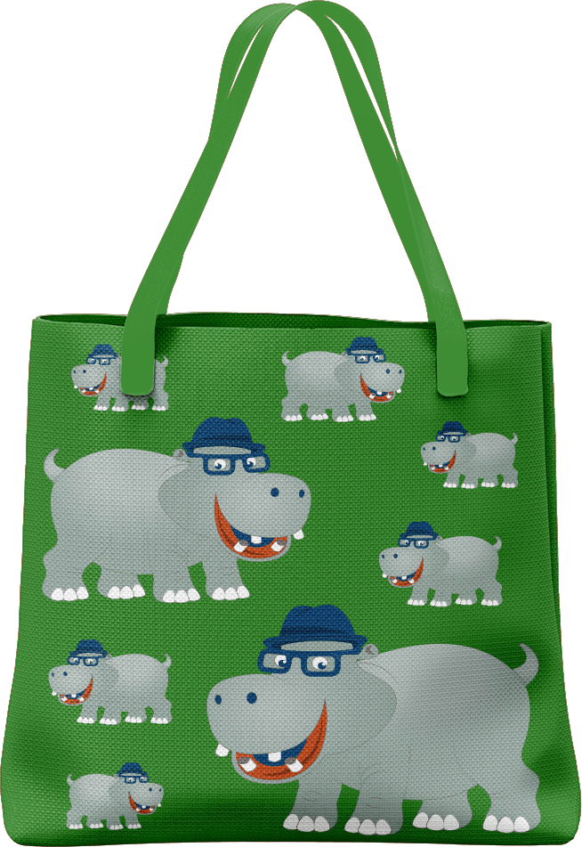 Hungry Hippo Tote Bag - fungear.com.au