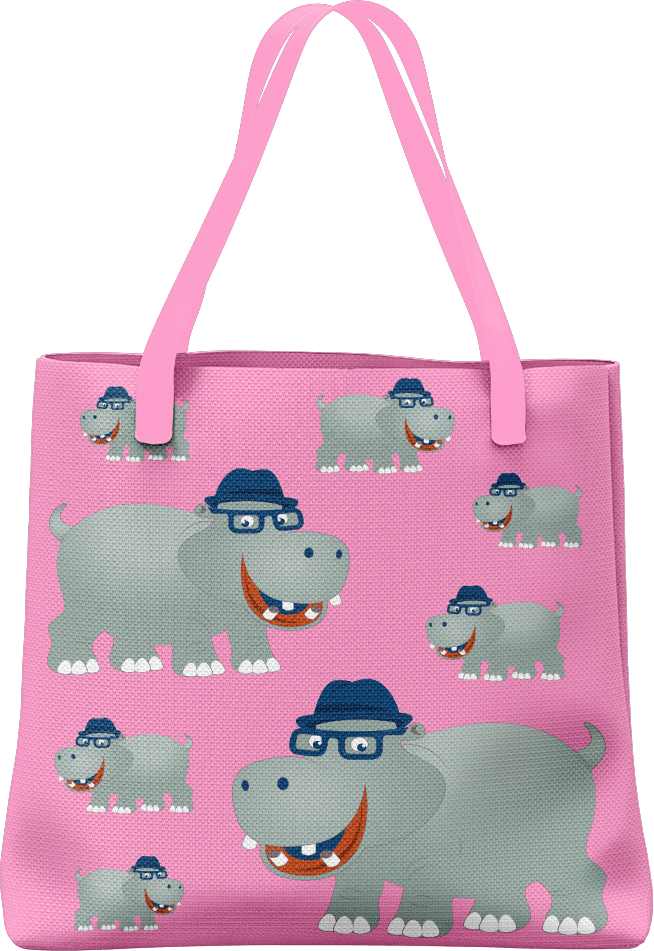 Hungry Hippo Tote Bag - fungear.com.au
